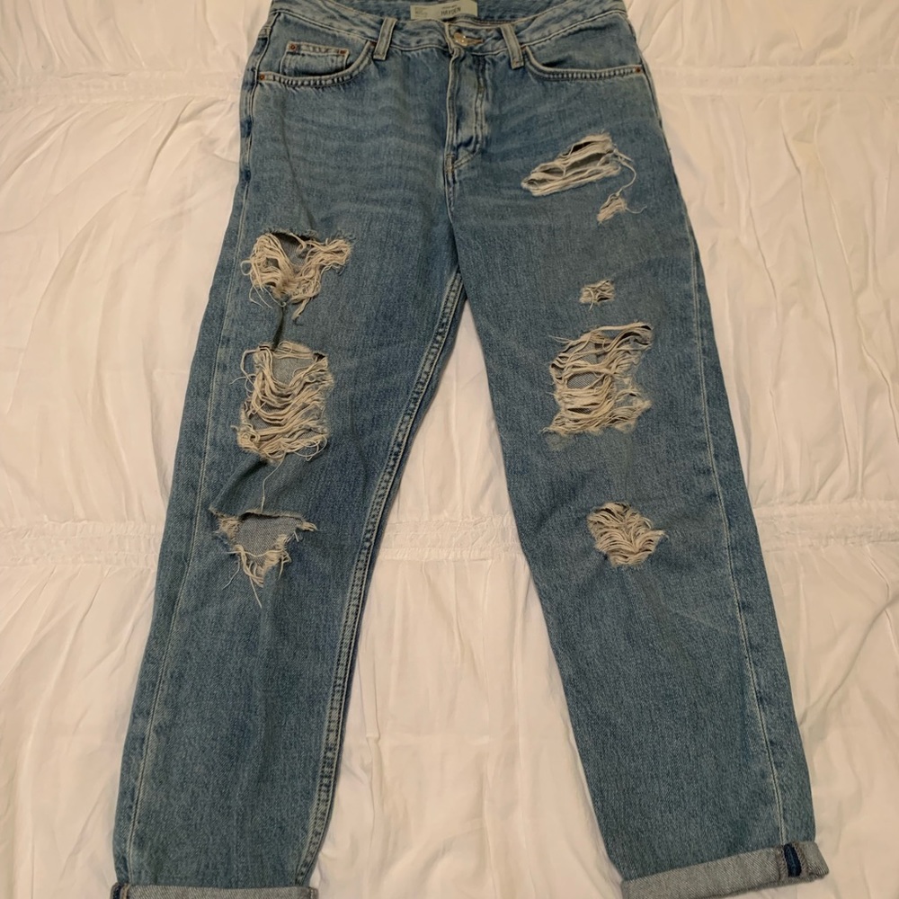 Topshop Hayden Boyfriend Ripped Jeans